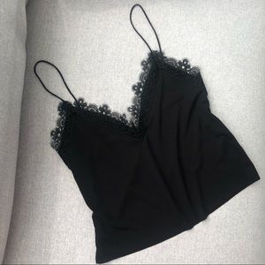 Beautiful Black Lace Spaghetti Strap Cami